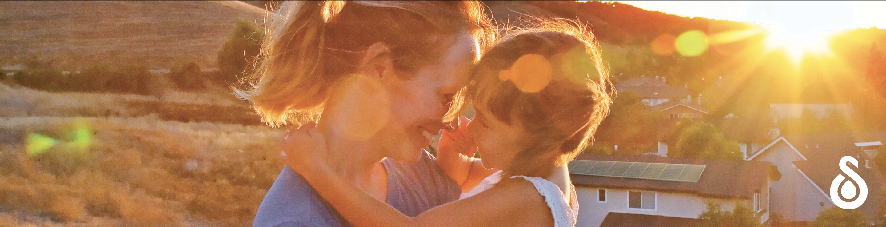 mother and daughter hugging